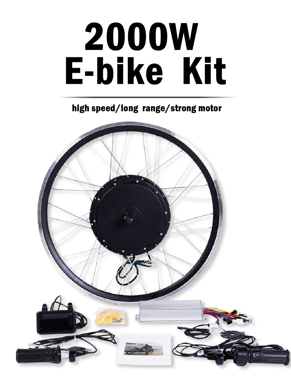 1500w 3000w 26 27 28 Inch E-bike Electric Bicycle Conversion Kit LED Lithium Battery 2000W 26 Cruiser Bike Beach Bicycle