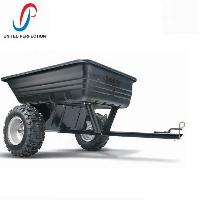 EU Popular Promotional Multi purpose Tow Behind TRACTOR DUMP TRAILER garden trailer heavy duty trailer with Low MOQ