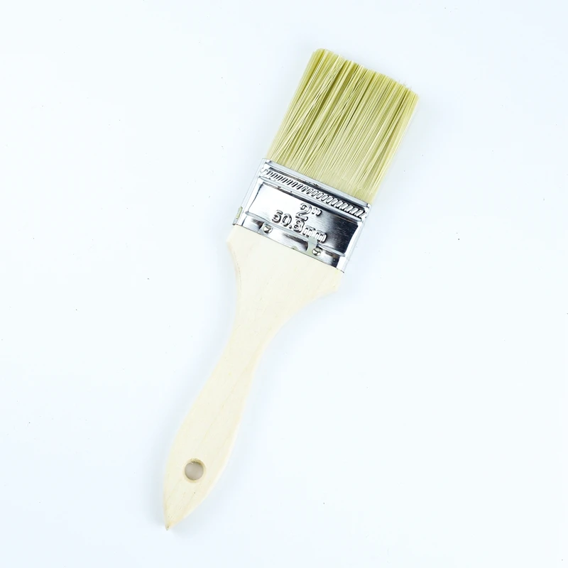 long wooden handle paint brush building construction hand tools Chip Paint Brushes Oil Foundation Laying, Artists, Kids