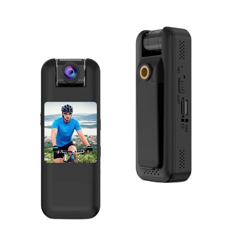 2K 4G Portable DVR Body Camera 2-way Audio Personal Defense Equipment Pocket Sports DV Body Worn DV Audio Video Recorder Screen