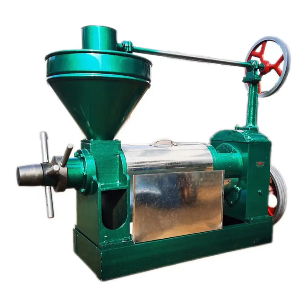 6YL-80 type screw oil press, small rapeseed oil commercial oil press, household fully automatic oil press equipment