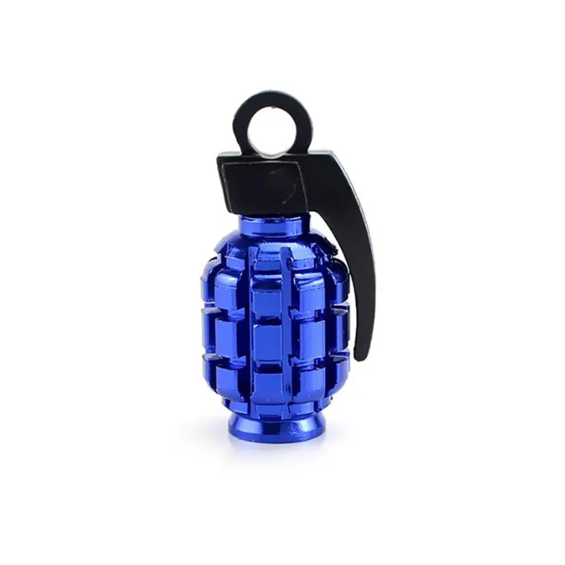 4pcs Hand grenade style personality tire valve cap General Motors bicycle motorcycle valve core cover
