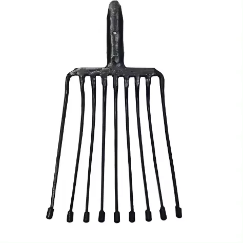 Rolling Forged Potato Manure Digging Stone Nine Tines Oval Prongs Fork Head