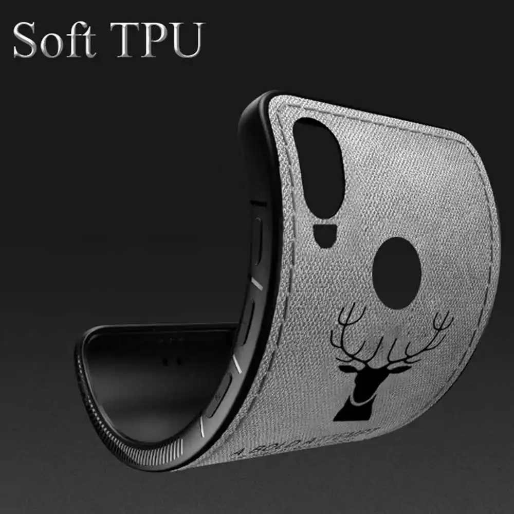 Hot Selling Christmas Elk 3D Embossing Deer Print Fabric Cloth Mobile Leather Phone Case For IPhone 11 12 13 Pro Max
