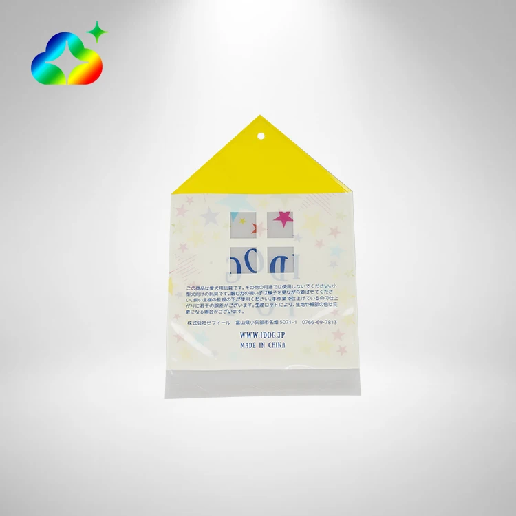 Custom Printing Transparent Packaging Cellophane Clear Self Adhesive Seal Plastic Opp Bags With Header Card