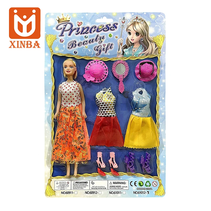 Популярная кукла игрушка наряд куклы зеркала и шапки для детей девочка пластиковая модная детский игровой домик