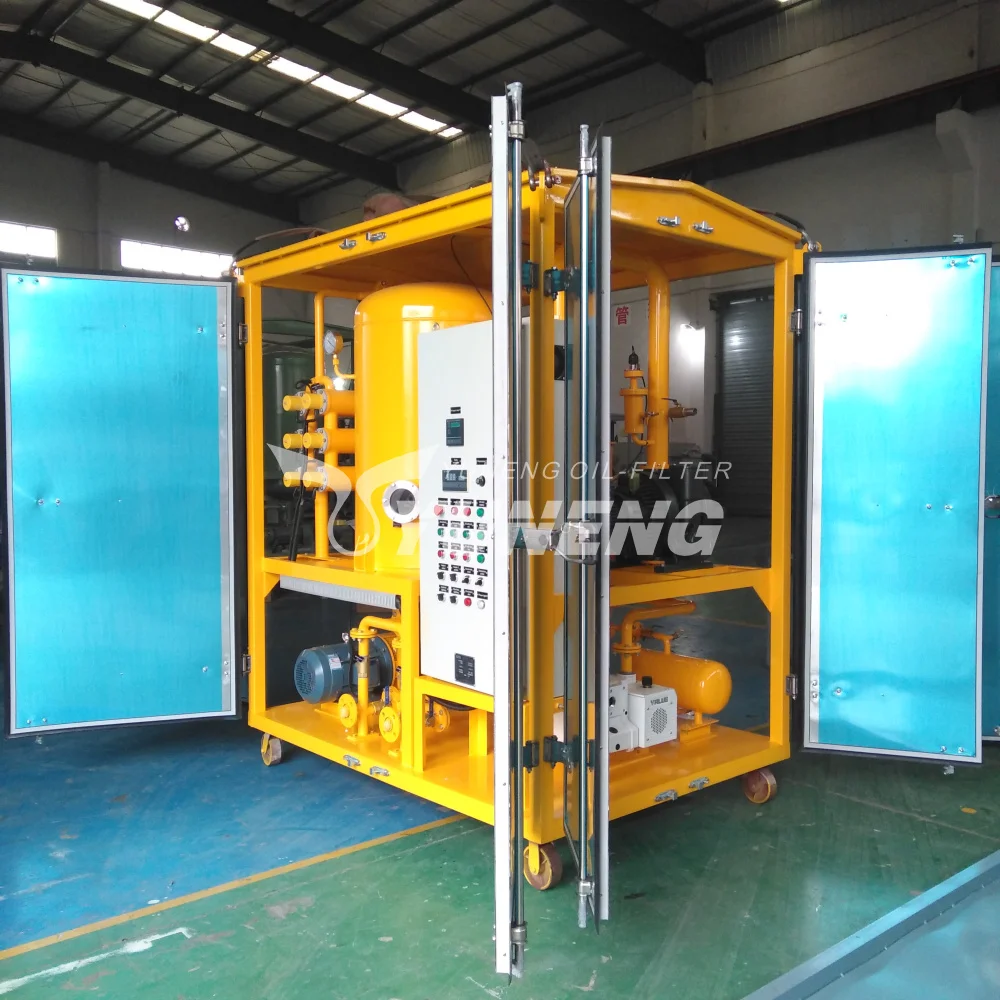 Yuneng Brand Remove Water and Gas Portable Transformer Oil Purifier