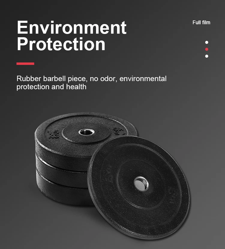 hi temp training equipment weight lifting rubber crumb bumper weight plates Fitness gym