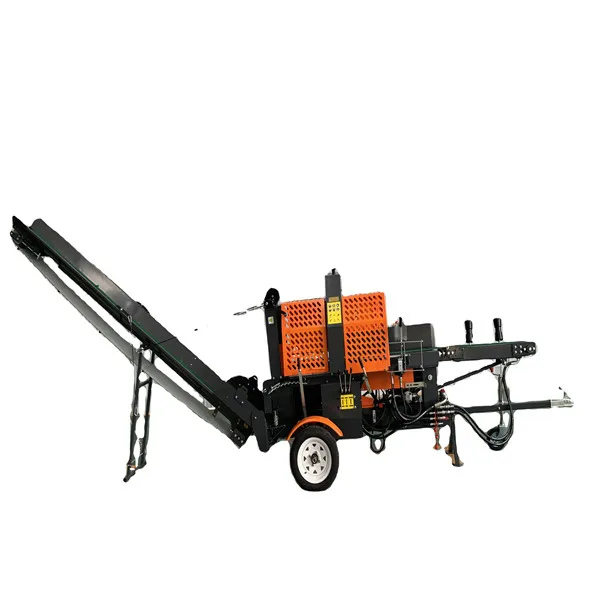 20ton Skid Steer / Gasoline /Electric / tractor forestry Wood Cutting Machine Log Splitter wood processor OEM supported