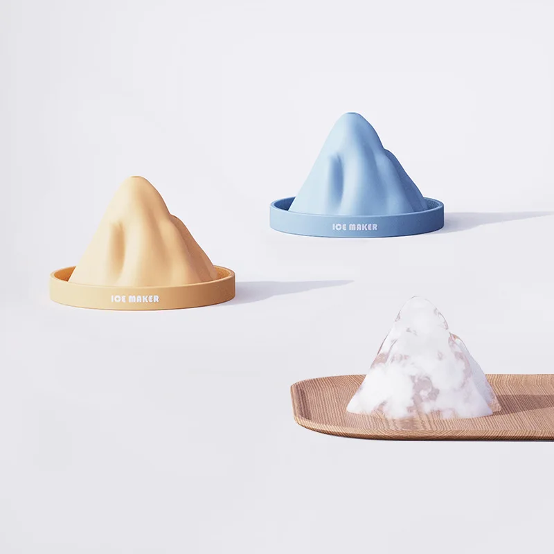 2024 New Design Product Silicone Snow Ice Mountain Ice Ball Mold Silicone Ice Form Tray for Drinking
