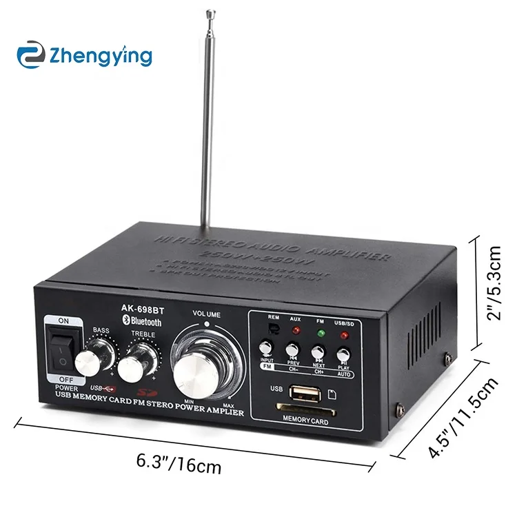 Foshang zhengying AK-698BT BT 5 0 беспроводной Hi-Fi аудио усилитель мощности 12V