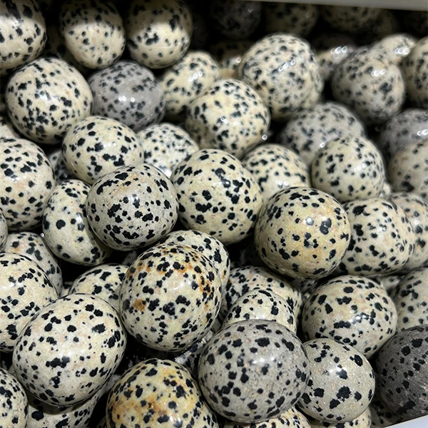 Crystal Stone Polished Healing Tumbled Stone Dalmatian Jasper Crystal Gravel Chips Stone For Decoration