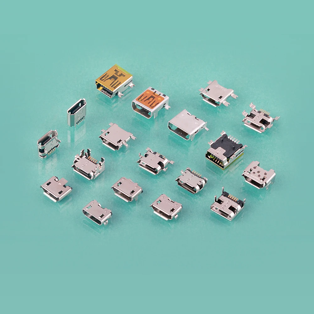 MUP Manufacturer 5PIN Micro USB Connector Female DIP Type for Automotive Health Care Devices