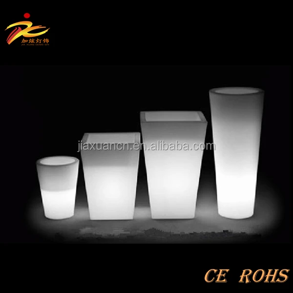 
New design Led Outdoor Flower Pots,Garden Decorative Flowerpot,Modern Led Lighting Planter 