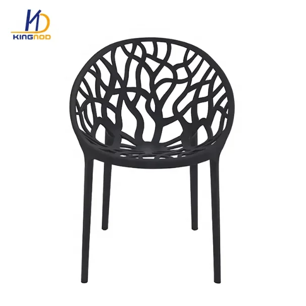 Factory Direct Commercial Grade Glossy White Plastic Single Side Chair