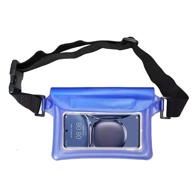 New Fashion Inflatable Floating PVC Waterproof Waist bag Pouch Fanny Pack for Swimming Boating Diving