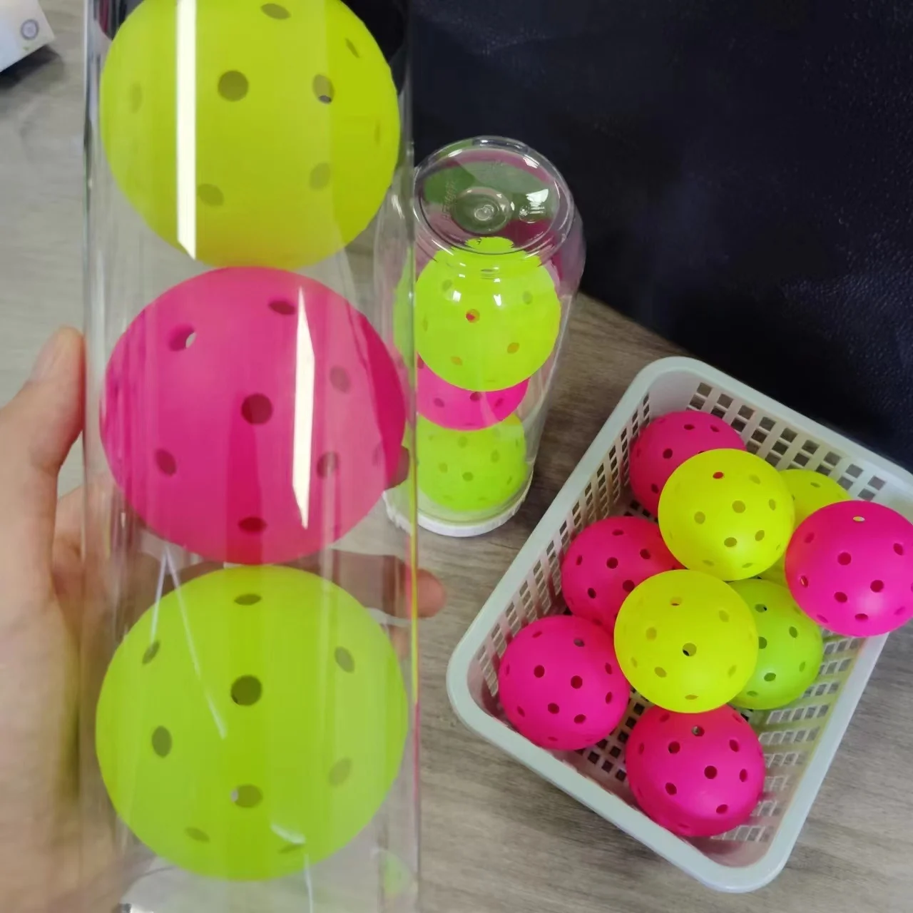 KEET 2025 Wholesale Custom Usapa Approved Hard Injection Molding 40/26 Holes Ball Pickleball For Training
