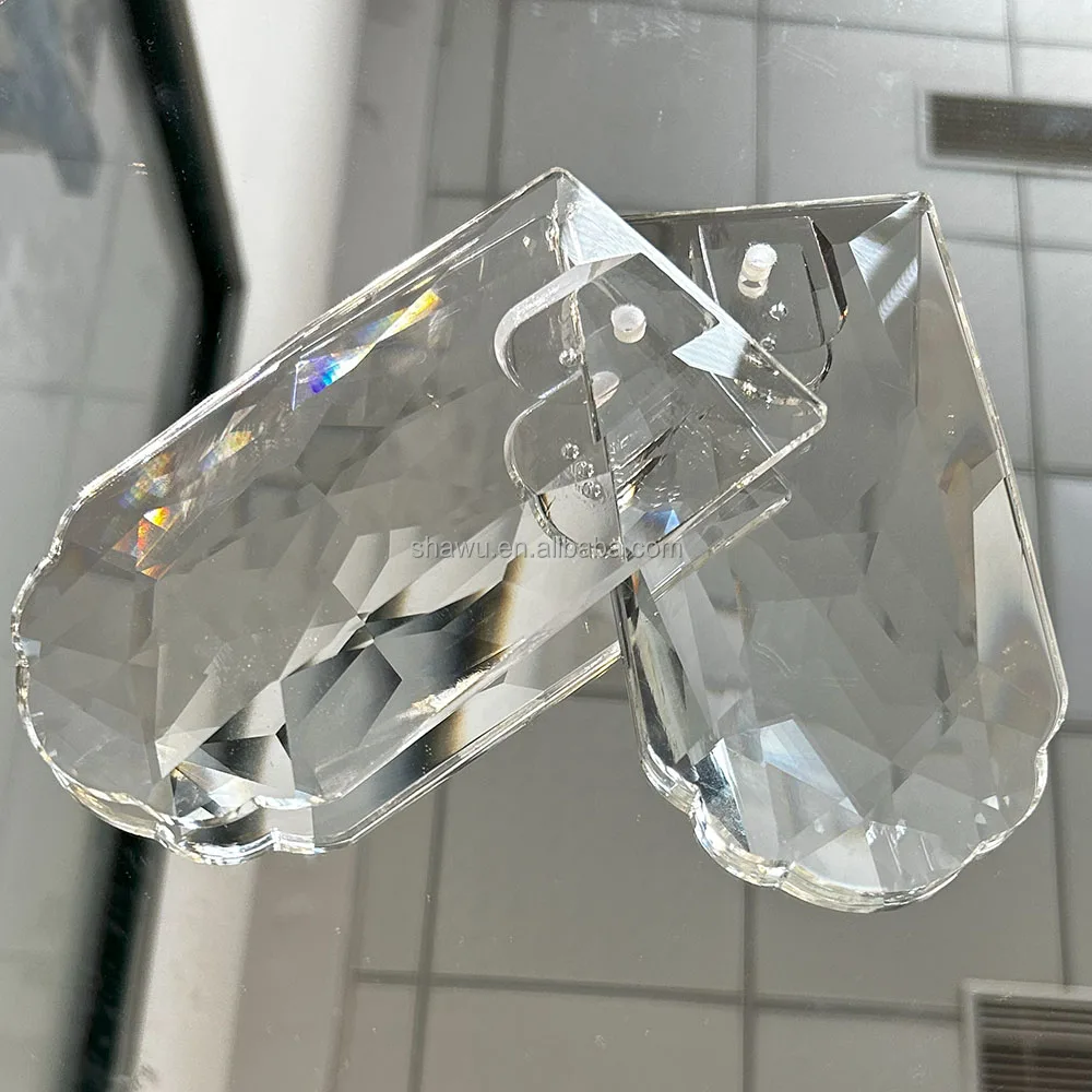 Luxury antique Clear Cut Pendant light Baroque Crystal Chandelier spare Parts