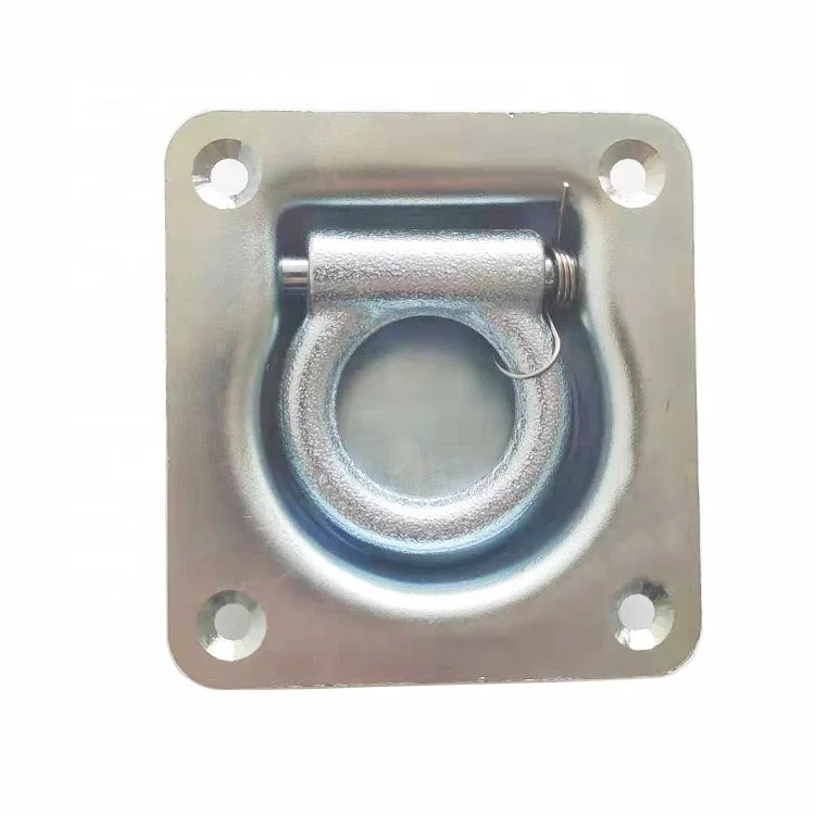 Trailer Recessed pan tie down anchor point fitting breaking force 4400 lbs