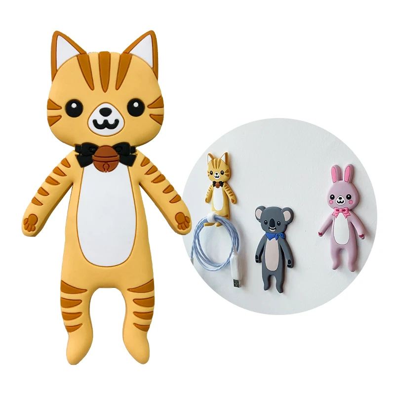 Creative sticky animal hooks (6 models) Removeable Trackless Self-adhesive animal hooks