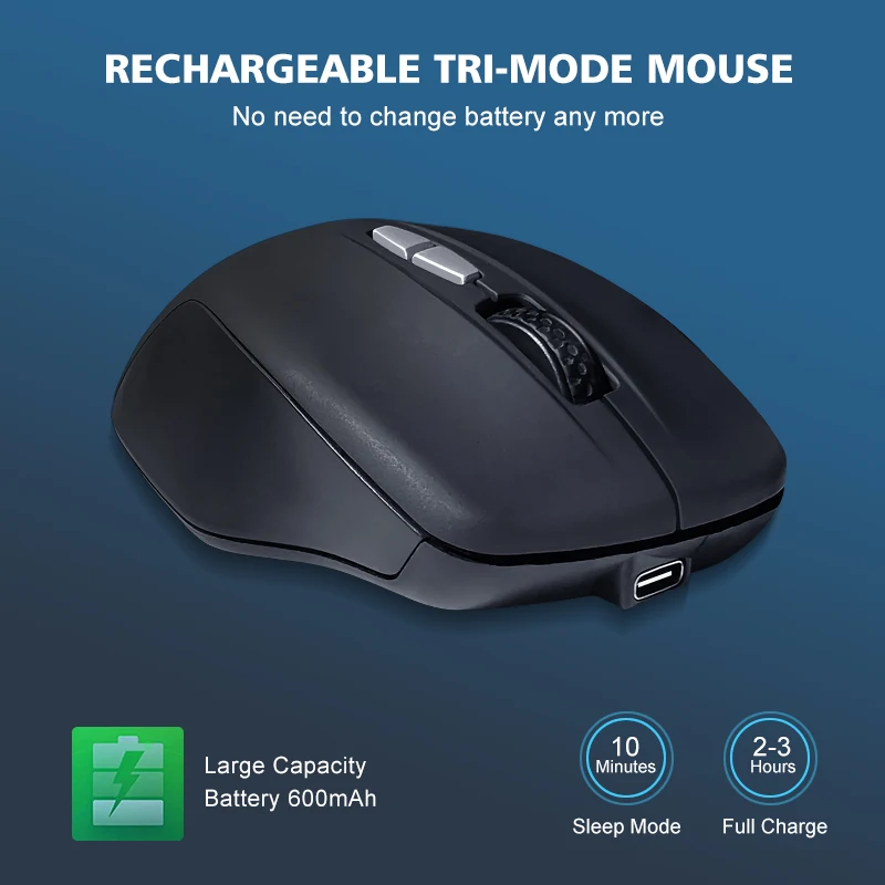 7D Cheap custom oem slient USB Wireless Gaming Mouse with battery high DPI Programmable Buttons Optical Mouse