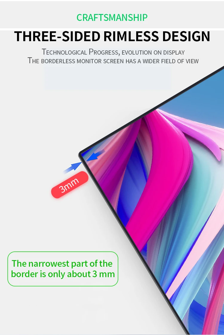 Pc Anti Blue Light Gaming Monitors 24 27 inch 75hz 144hz Lcd Led Monitors Computer