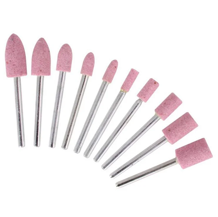 10pcs/set Abrasive Mounted Stone For Dremel Rotary Tools Grinding Stone Wheel Head Dremel Tools Accessories
