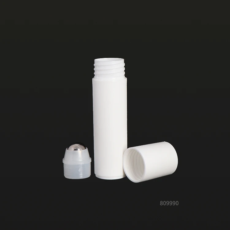 Wholesale 20ml 30ml White Plastic Deodorant Roll on Bottle with Steel