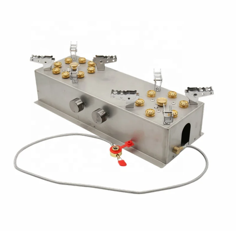 
ZYZY factory Outlet/ High Power Double Stove Outdoor Kitchen Camping Gas Stove 