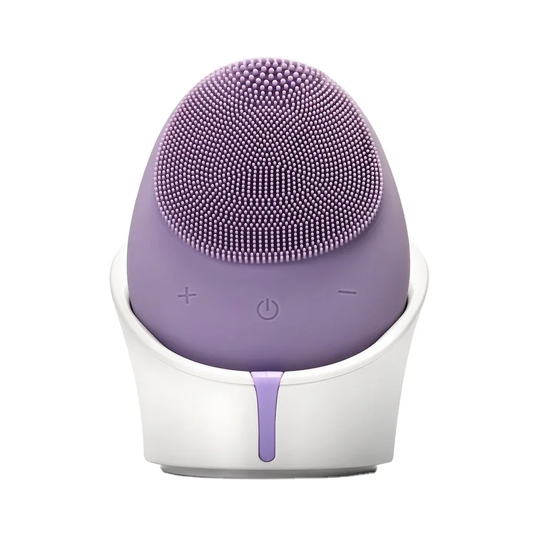 Vibrating mini facial cleansing brush