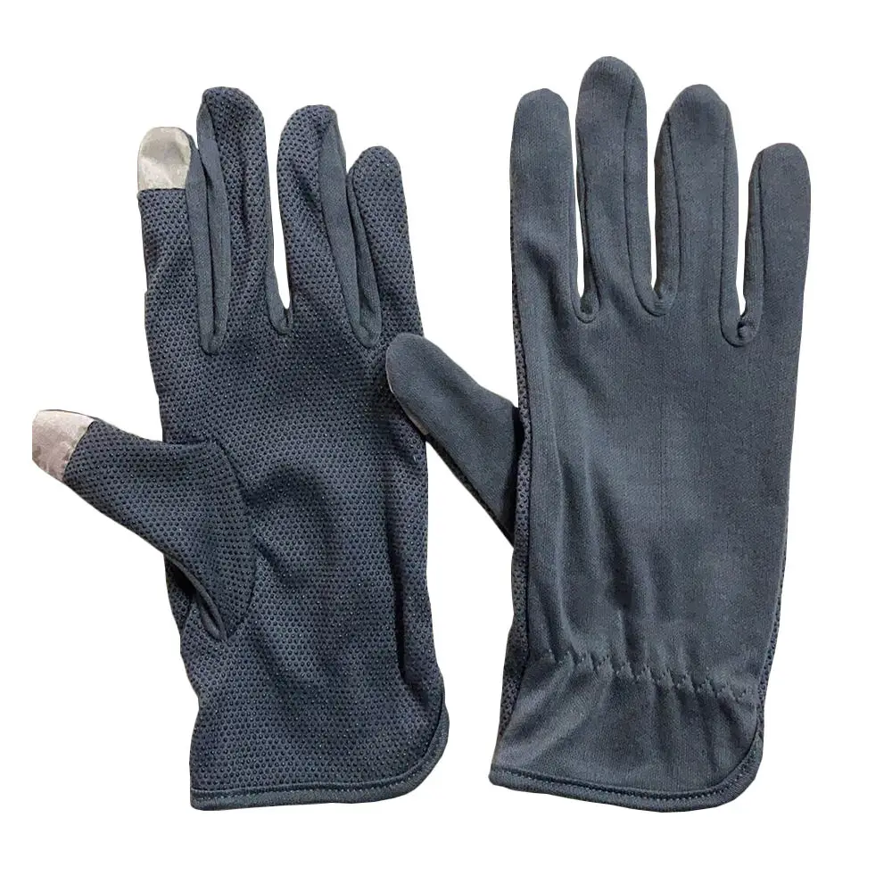 Touch Screen Hot Sale Two Fingers Non-Slip Summer Driving Cotton Gloves
