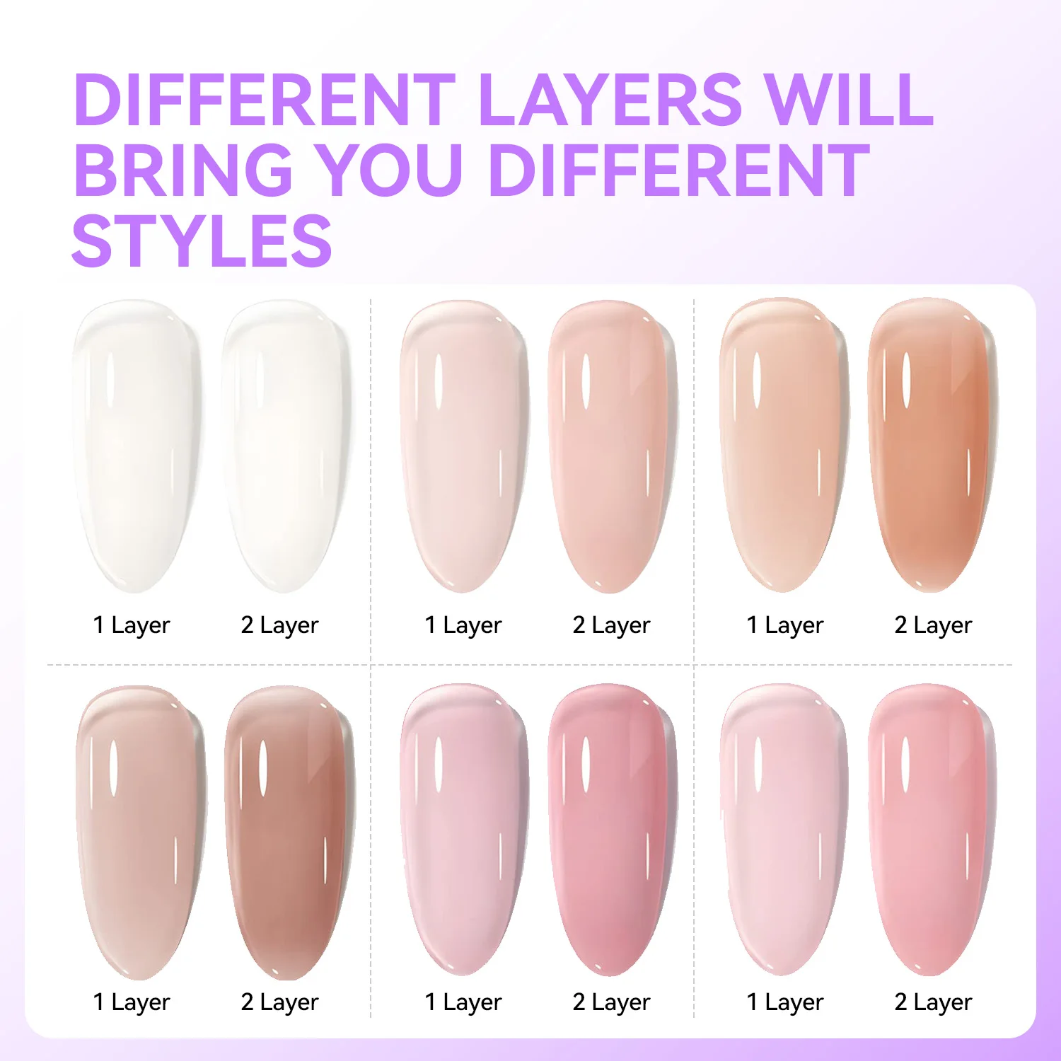 Private label 15ml nude color milky white pink mellow rose rubber base coat gel polish