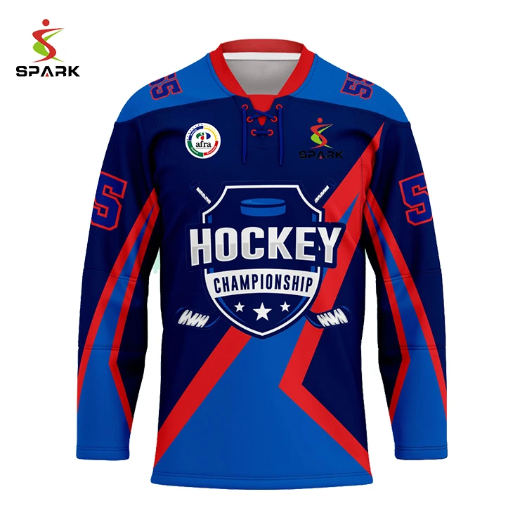 Canada Lace Up Ice Hockey Jersey Wholesale Blank Custom Team Hockey Jersey