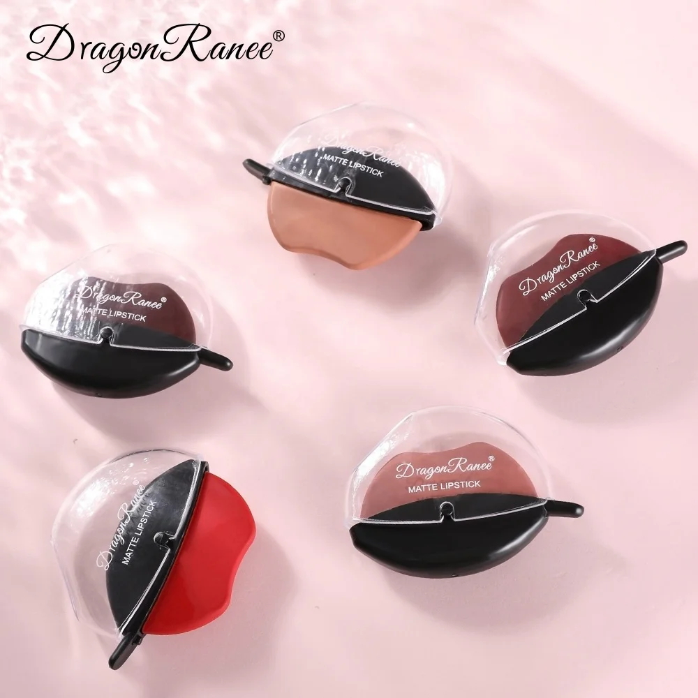 Wholesale Dragon Ranee Matte Lipstick Sip into Makeup Lazy Lip Lipstick not easy to Fade Waterproof Red Lipstick