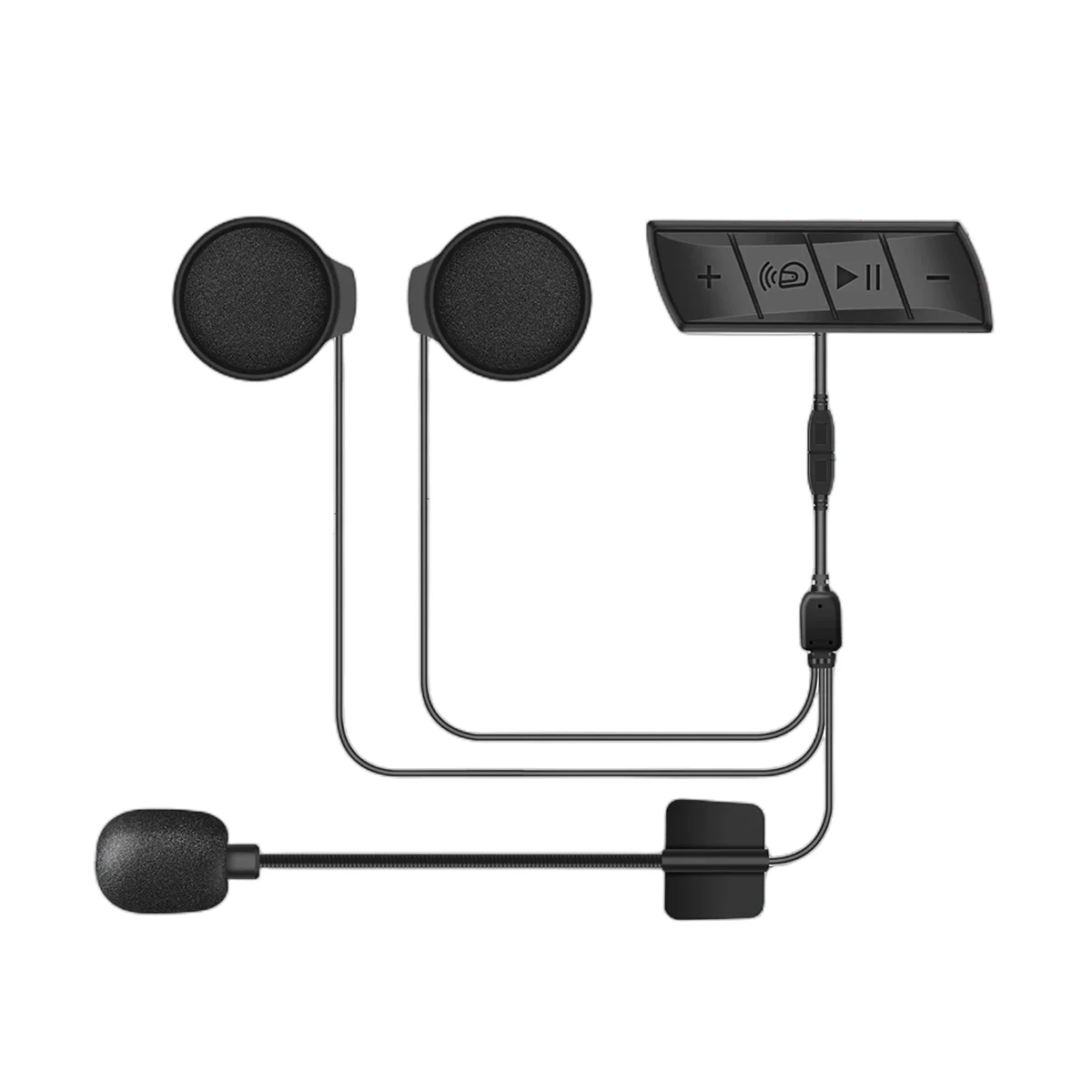 Motorcycle Helmet BT Headset FM Radio Moto Waterproof Wireless Handsfree Headphone Music Speaker Auto Answer