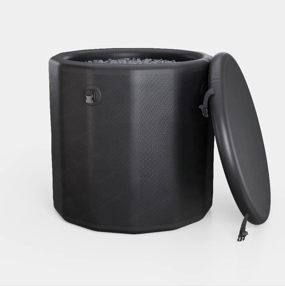 Cold Plunge Portable Bathtub Barrel Inflatable Recovery Pod Blow Up Ice Bath Tub With Chiller