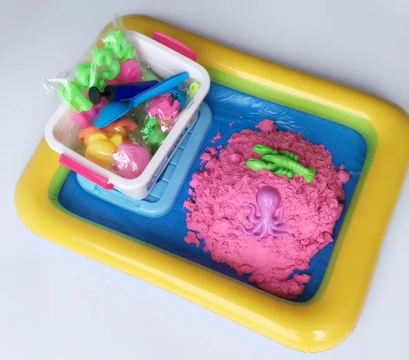 Educational Toy Kids Play Magic Sand 16 Moulds
