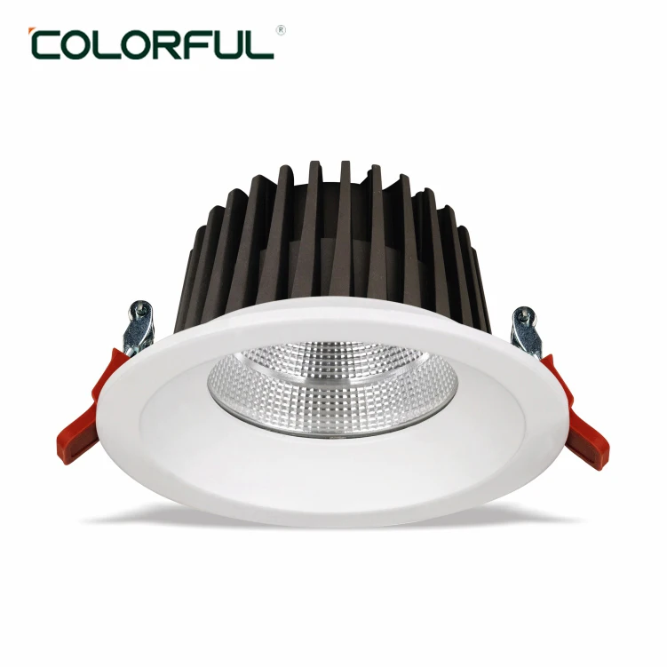 Airport Railway station Restroom embedded led spotlight ceiling 7W 12W 20W 30W 50W low power consumption cob downlight fittings