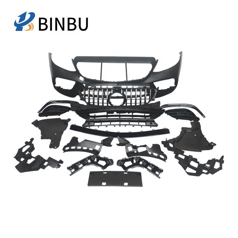 FOR Mercedes Benz E-class w213 modification and upgrading e63s sports front bumper grille AMG body kit
