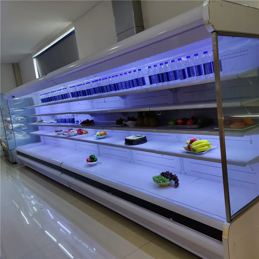 Factory Price Vegetables Cold Storage Open Chiller Vegetable Refrigerator Equipment Fruit Display Cooler