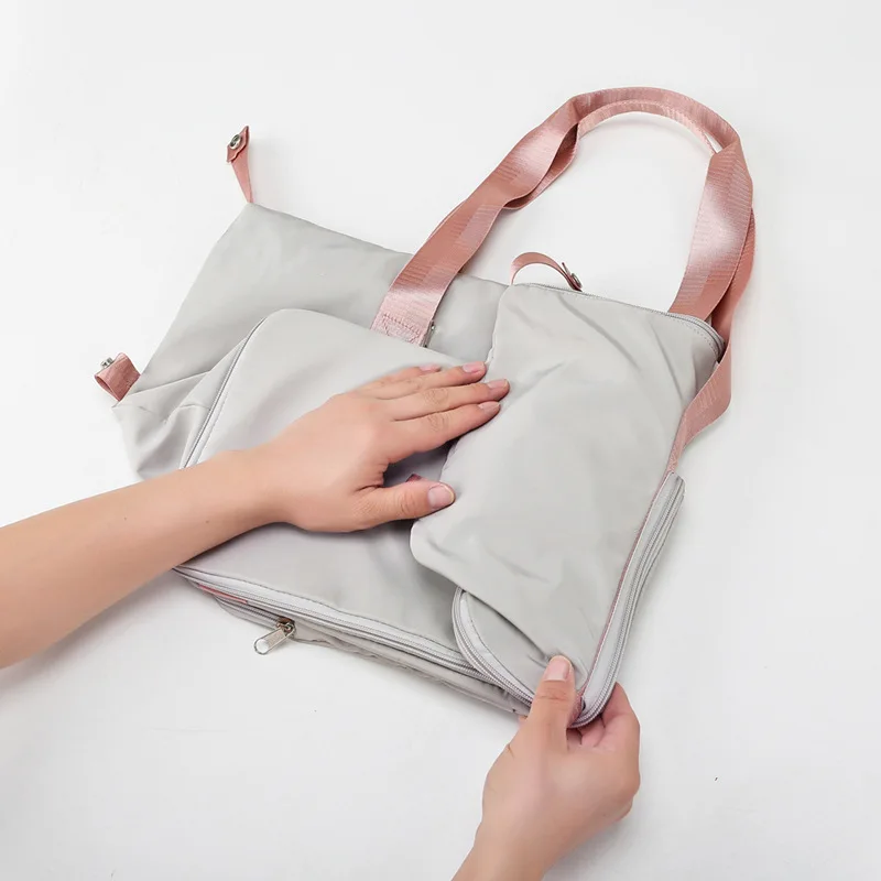 YIMYIK Dry And Wet Separation Sports Portable Shoulder Bag Yoga Gym Bag Large Capacity Travel Bag