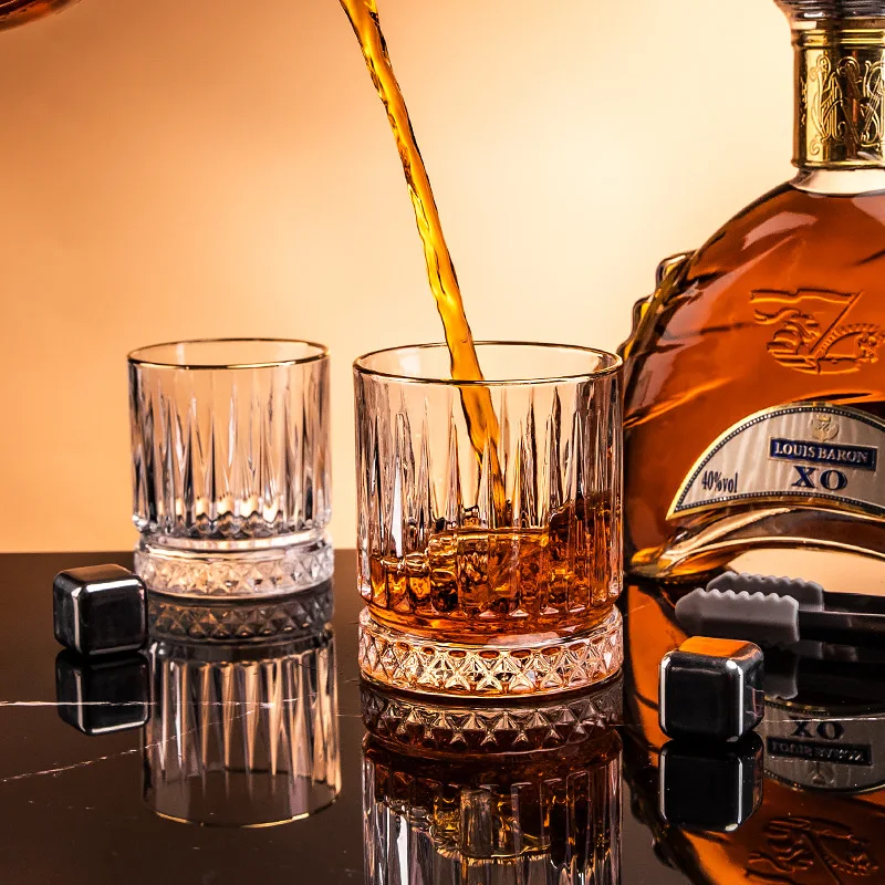 Old Fashion Beverage Whisky Burgundy Brandy Tumbler Long Drink Hobster Tall Whiskey Glassware