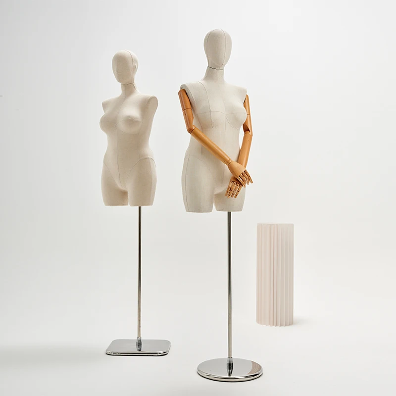 SL  Plus Size Female Mannequin Fat Woman Dummy for Display Fabric Mannequin Doll Plus Size Model Dress Foam Mannequins for Sale