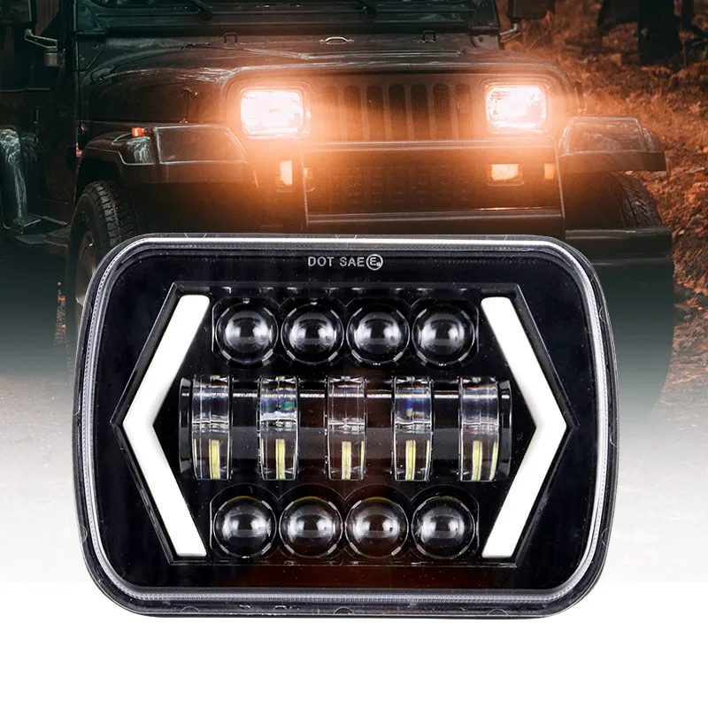 5X7 Led Projector Headlights 2014 Wrangler Headlight For Jeep