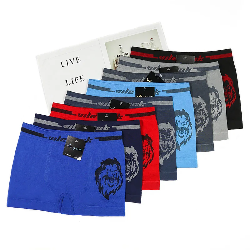 OEM/ODM brand seamless mens boxer brief mens polyester spandex seamless underwear