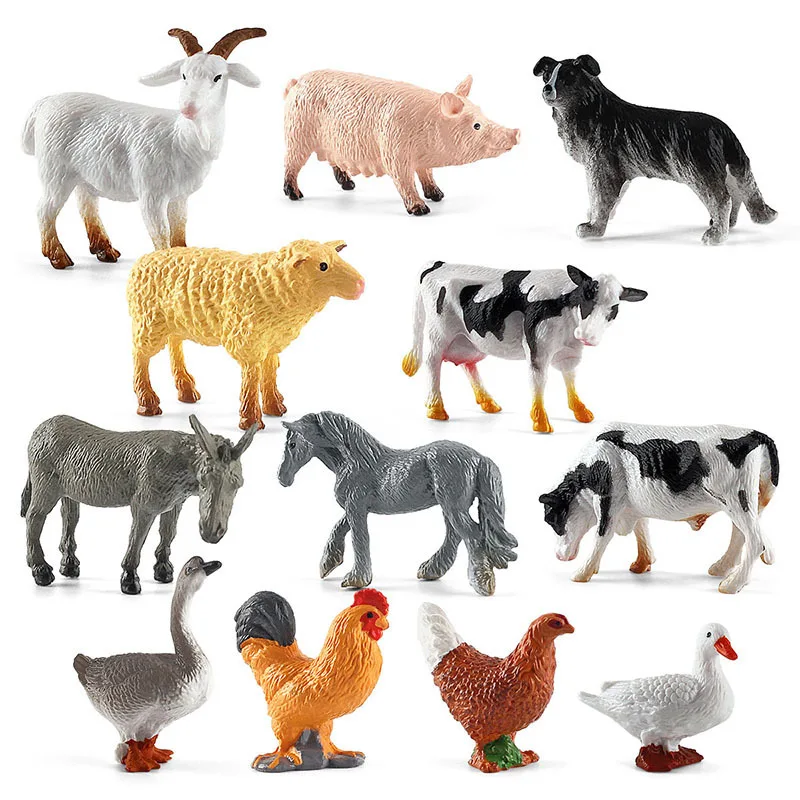 Solid Wildlife Marine Life Ranch Animal Set Simulation Model Decoration Toy
