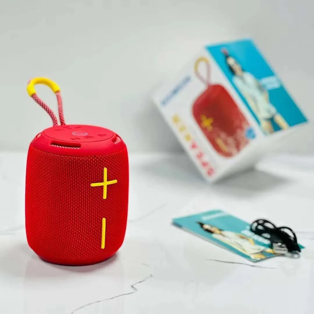 wireless portable stereo subwoofer bass BT speaker FM radio support TF/USB fabric waterproof deep bass active speaker