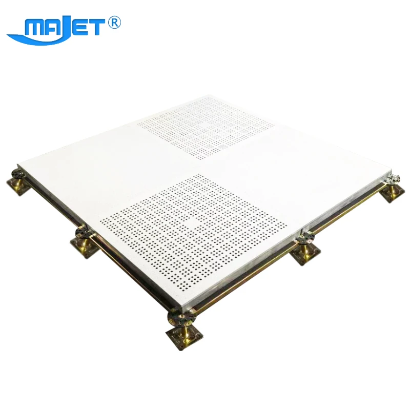 Majet Aluminum perforated floor rais access floor raised panel offical airflow tile with fan raised floor