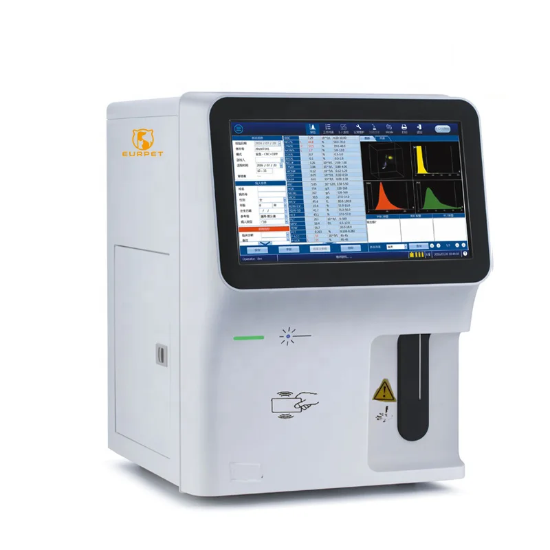 EUR PET Professional Human Medical Equipment Blood Cell Counter Machine Veterinary Hematology Analyze