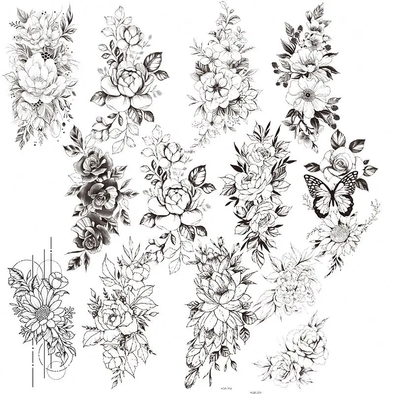 Птица Письмо татуировки La Dodgers татуировки узор комплект выполненный на заказ бесплатный образец quipements черного цвета со змеиным узором розы палец decalcomanie тату